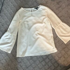 Off-White Bell Sleeve Blouse